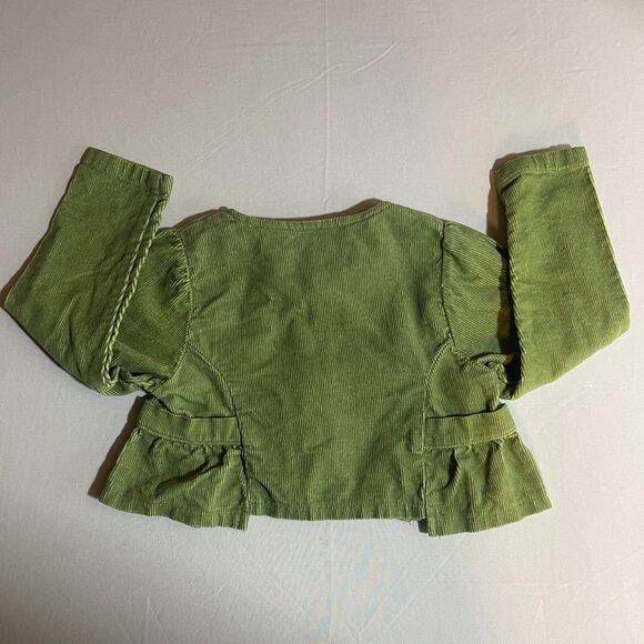 RARE VTG Strawberry Shortcake Jacket Size 24M Months Long Sleeve Green Corduroy - Picture 3 of 6